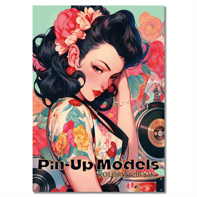 Deluxe Edition Coloring Book for Adults - 22 Thick Pages, Unique Cover Design, Stress-Relief Art & Craft Kit, Perfect Gift for Valentine's, Christmas, Halloween, New Year, Back to School, Birthdays & Parties