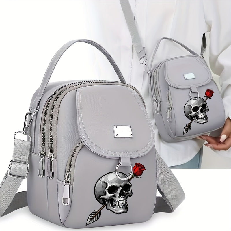 2D Flat Printing 1pc Rose Arrow Pattern Women's Shoulder Bag Casual Bag Hand-held Crossbody Bag, Can Be Used for Business Trips, Can Be Used as a Single Shoulder Crossbody Bag, a Versatile Neutral Bag, the Pattern Position Wi