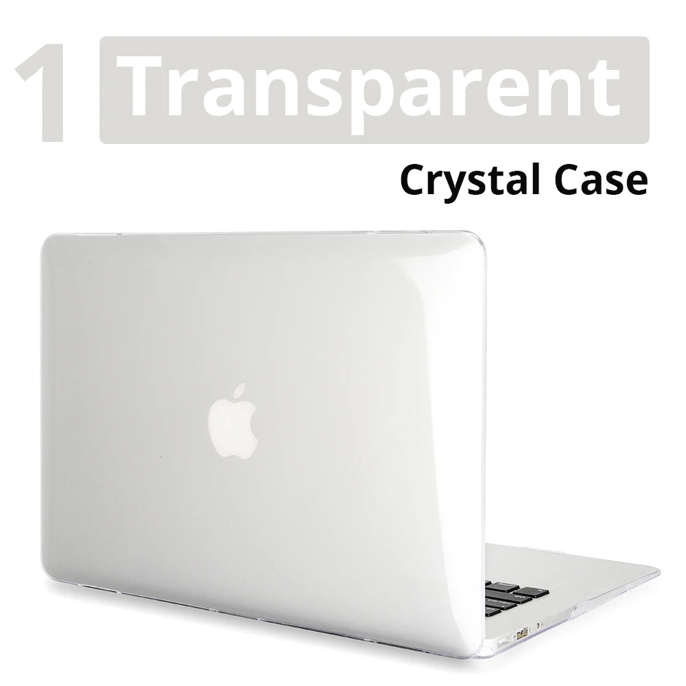 Crystal Laptop Case For Apple Macbook 13 15 16 11 12 For Air 13 A2179 A2337 A2681 For M1 Chip Pro 13 A2338 Mac Protective Cover