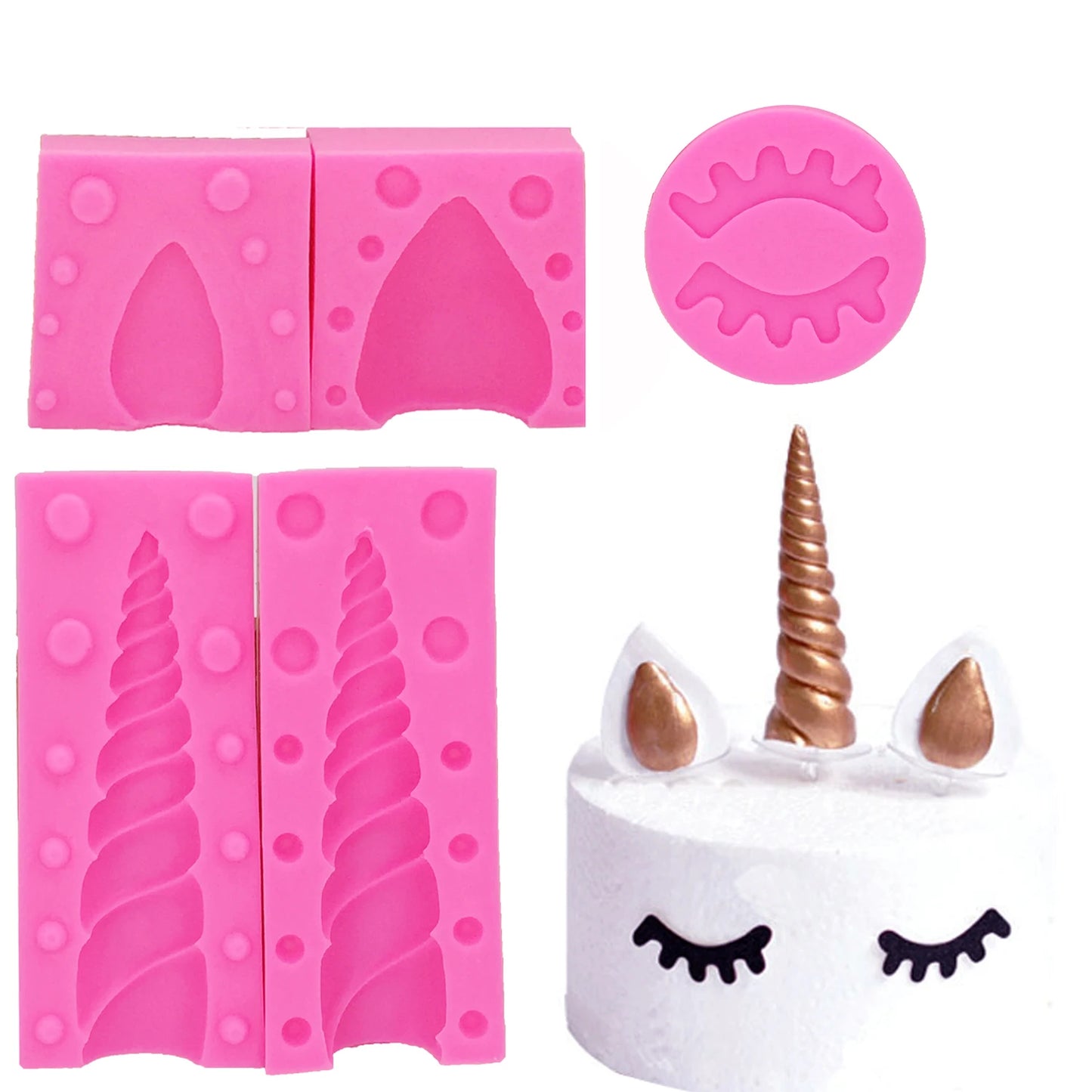 Unicorn Animal Silicone Mold – Sugarcraft Fondant & Chocolate Gumpaste Decorating Tool