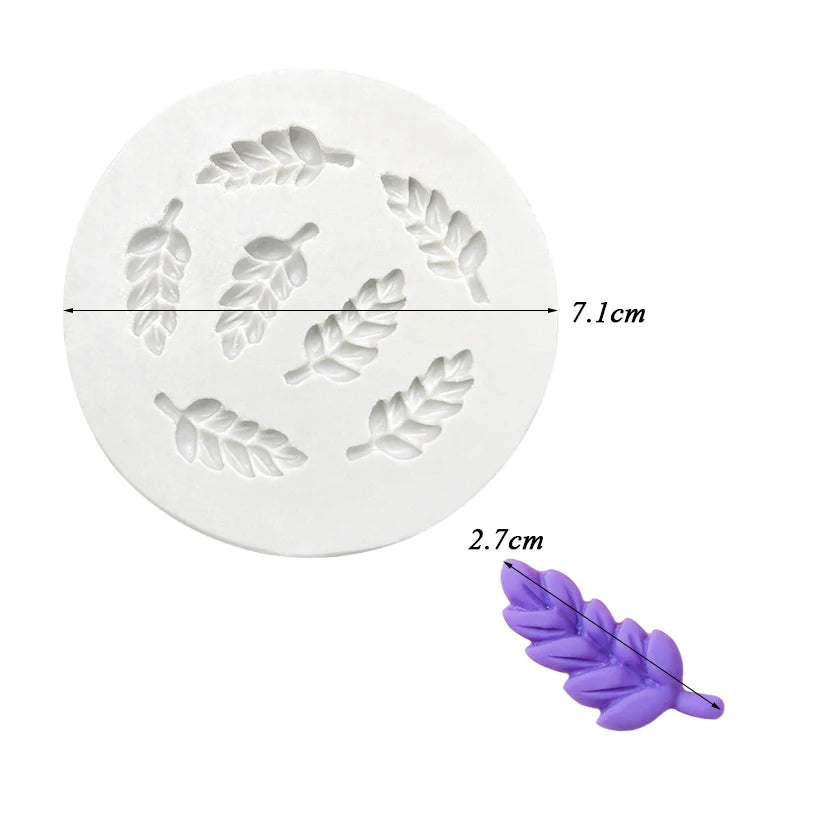 Wheat Ear Shape Silicone Mold Sugarcraft Cupcake Baking Mold Fondant Cake Decorating Tools