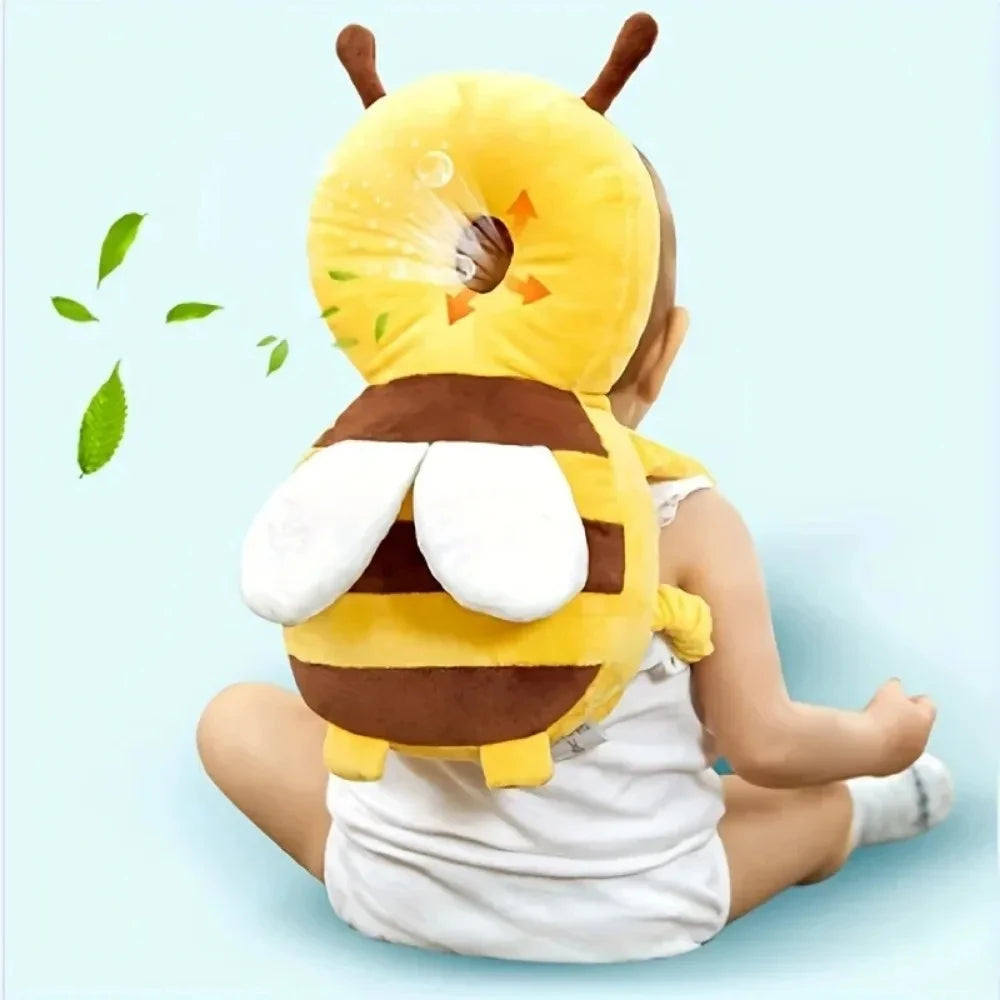 Head Back Protector Baby Protect Pillow Learn Walk Head Protector Cushion Anti Fall Backward Cap Carry Cartoon Kids Safe Bibi