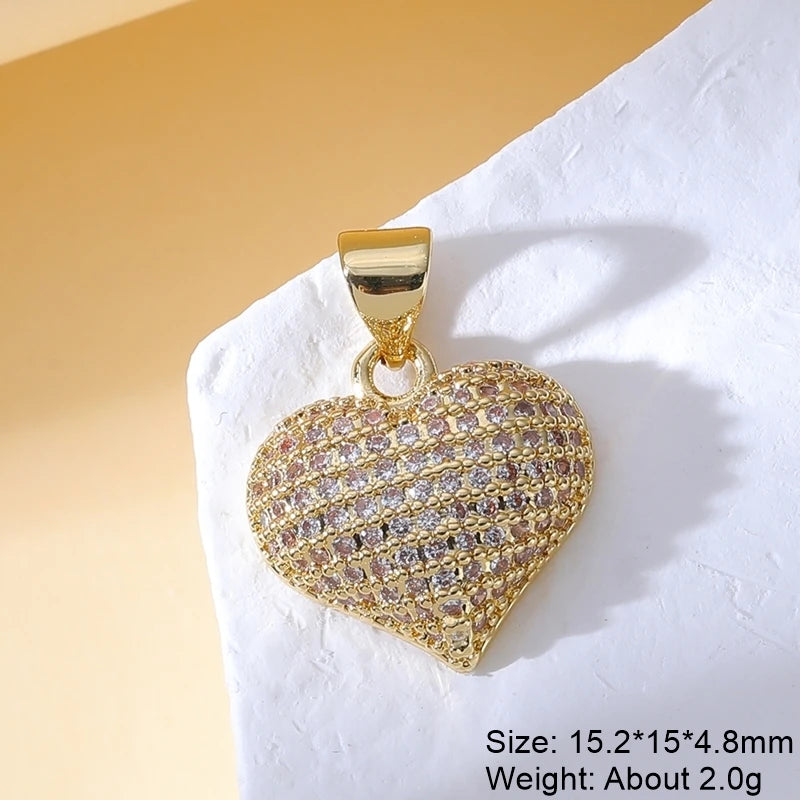 Handmade Luxury Pendant 18K Real Gold-Plated Charms