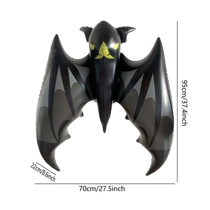 Inflatable Halloween Decorations Indoor Outdoor Blow Up Bat Spooky Outdoor Holiday Blow Up Bat For Garden Terrace