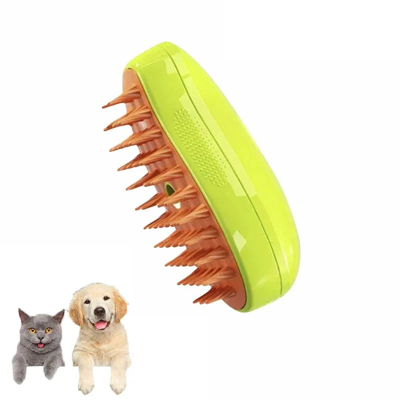 3 in 1 Pet Grooming Steam Brush Sprayer Massage Comb- Cat/Dog