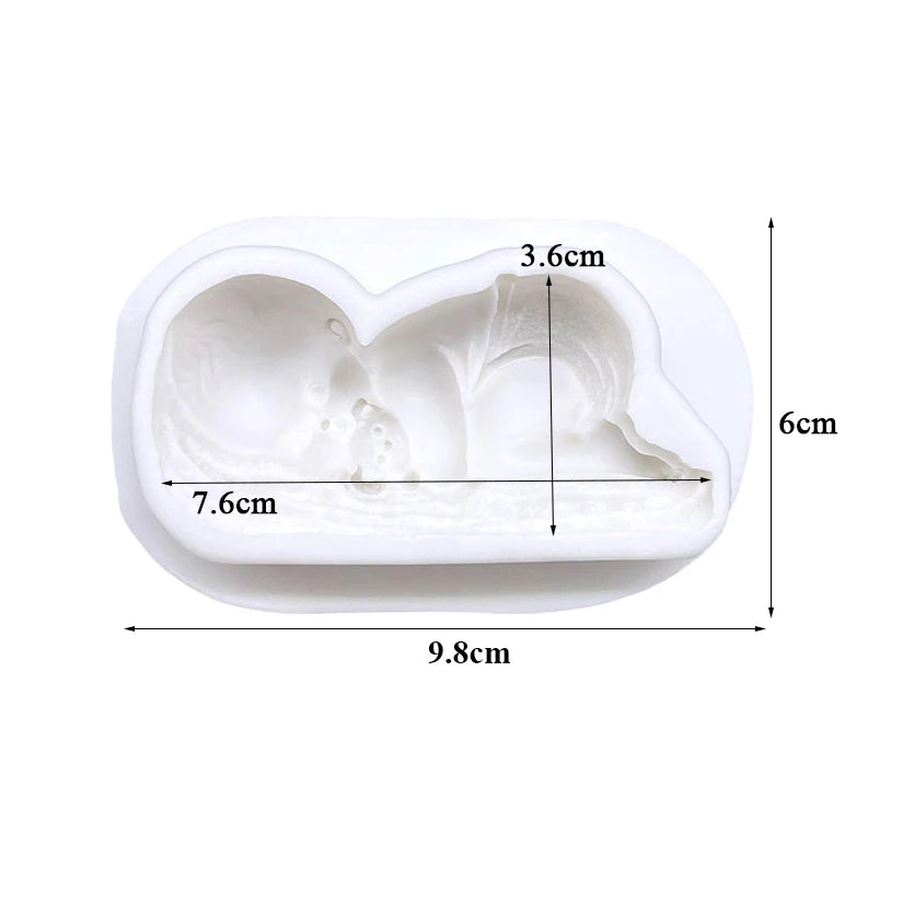 Baby-Themed Silicone Sugarcraft Mold – Fondant, Resin & Cupcake Decorating Tool