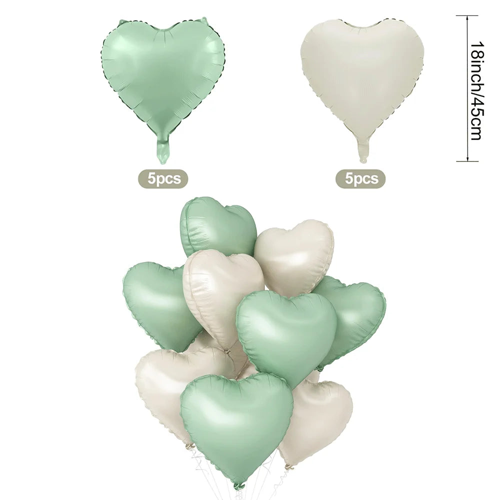 Matte Pink Brown Lying Bear Foil Balloons Love Heart Balloon for Valentines Day Decoration Bear Themed Birthday Wedding Supplies