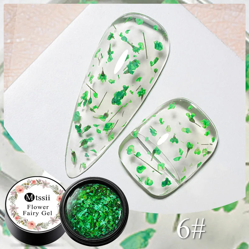 5-in-1 Glue Gel - Reinforcement Gel, No-Wipe Top Coat, Manicure UV LED Soak Off Nail Gel Varnish for 3D Chrome Design
