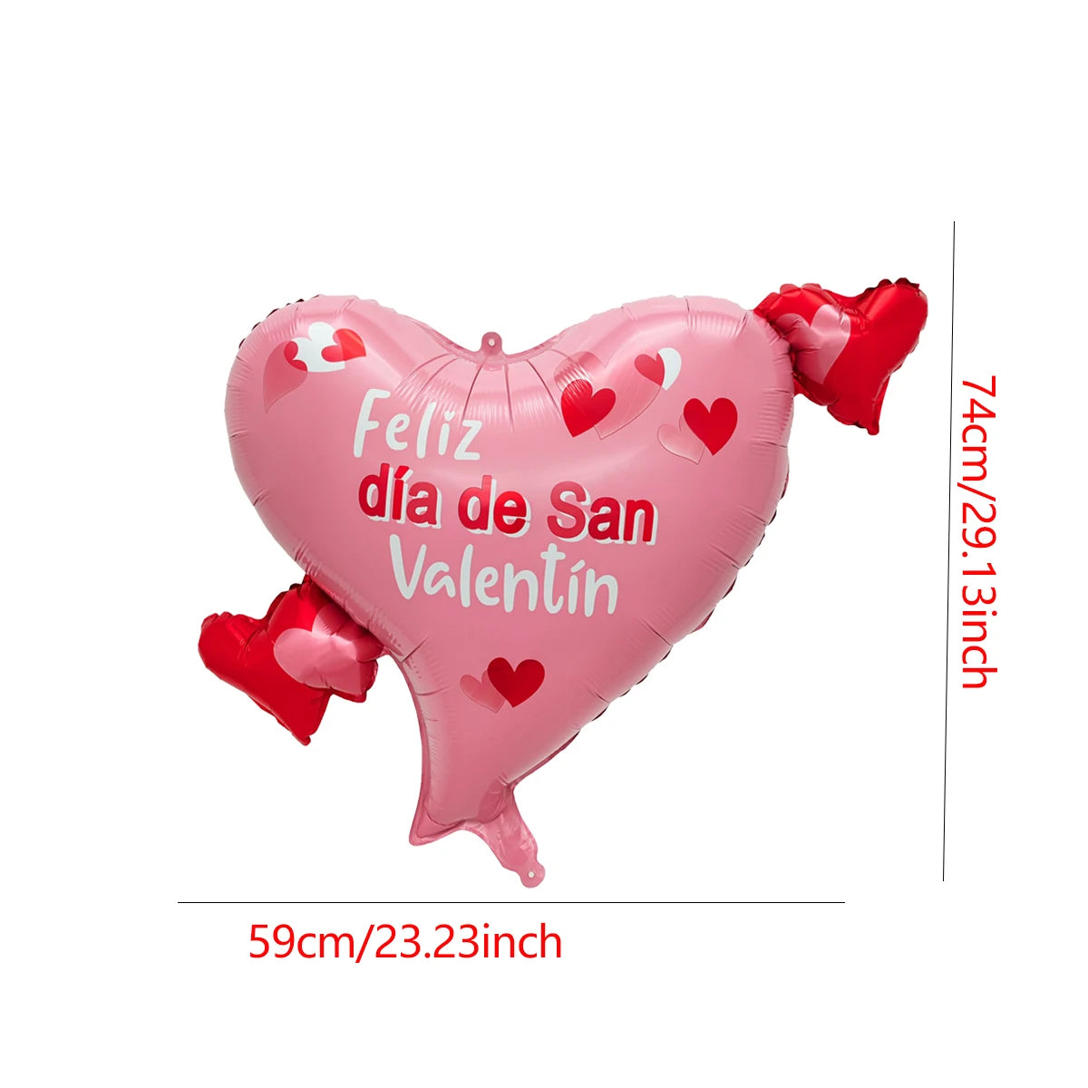 10‑Pack 18" “Te Amo” Heart Foil Balloons – Valentine’s Day & Wedding Helium Decorations
