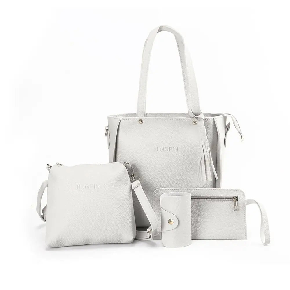 4Pcs/set Leather Crossbody Portable Shoulder bags