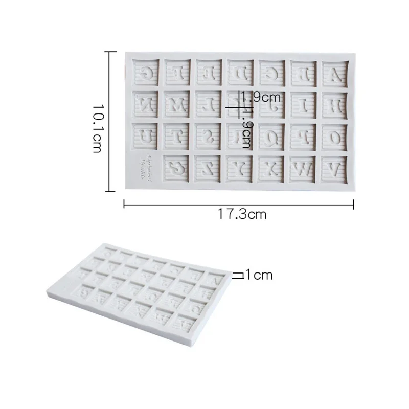 Delicate Letters Alphabet Silicone Biscuit Cake Molds Fondant Cookie Mousse Chocolate Mold DIY Cake Decoration