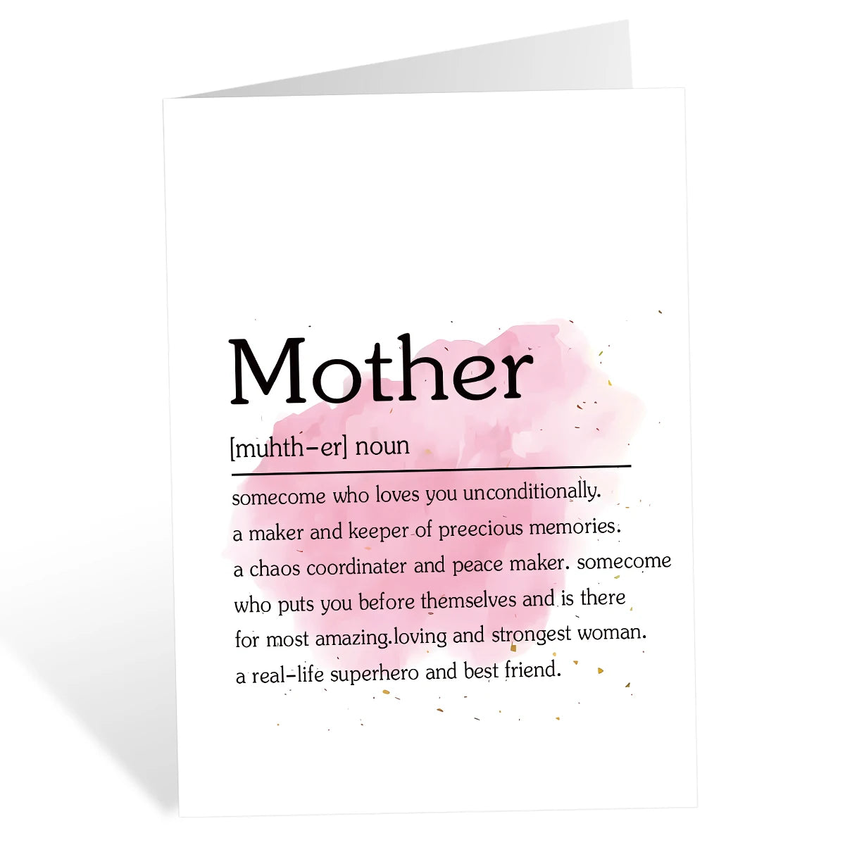 1PC Mother's Day Card with Envelope,Creative Birthday Card For Mom,Thank You Cards for Her,Holiday Greeting Card Gift for Mother