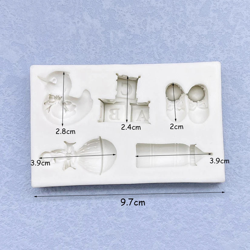 Baby Silicone Sugarcraft Mold Resin Tools Cupcake Baking Mould Fondant Cake Decorating Tools