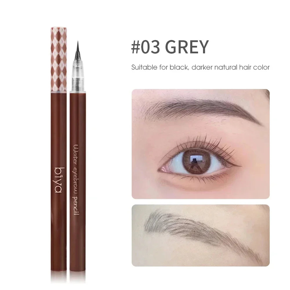 Ultra‑Fine Waterproof Eyebrow Pencil – Long‑Lasting, Smudge‑Proof Liquid Brow & Lying‑Silkworm Eyeliner