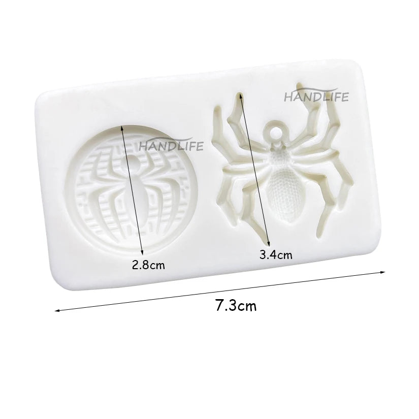 Spider Silicone Cake Mold – Halloween Fondant, Chocolate & Resin Baking Decoration Tool