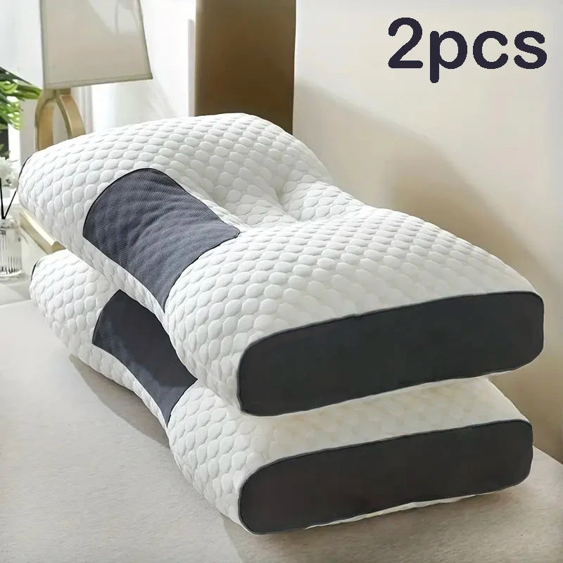 2‑Pack Ergonomic Neck Pillows – Adjustable Orthopedic Support
