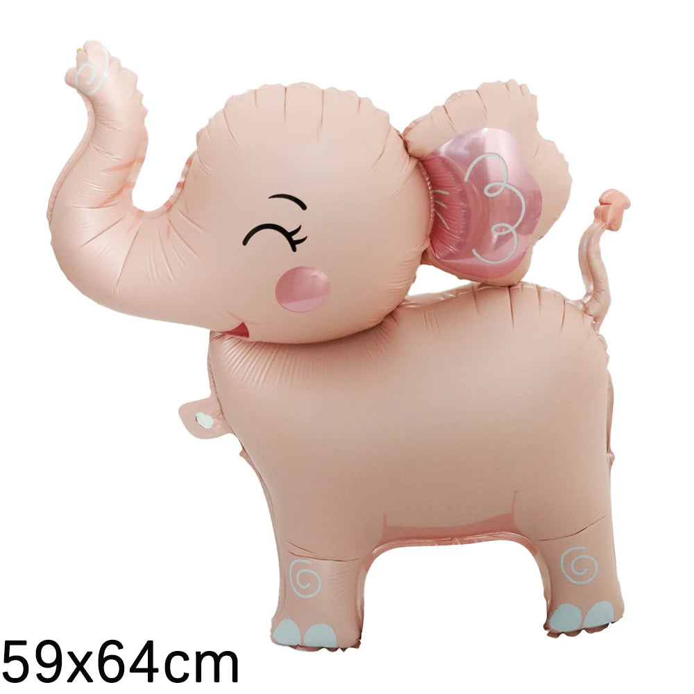 3D Standing Elephant Aluminum Film Balloon Birthday Party Decorations Supplies Baby Shower Wedding Theme Party Balloon