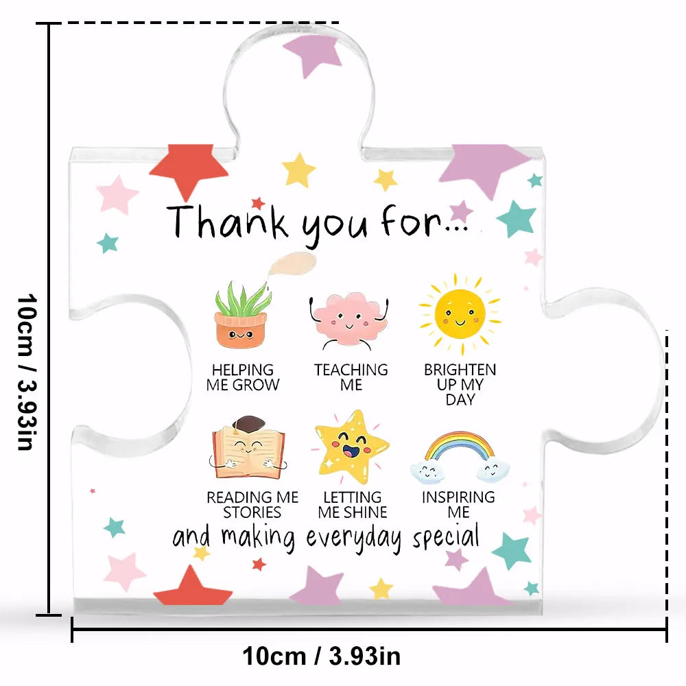Acrylic Heart Thank‑You Plaque – Appreciation Gift