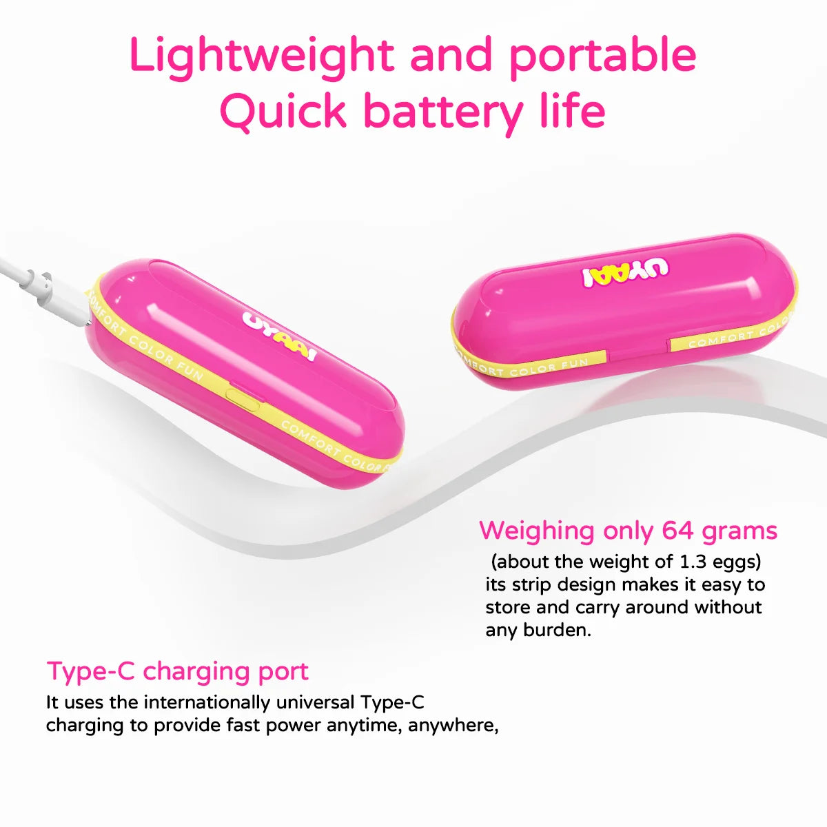 UYAAI GoCapsule Contact Lens Cleaner Contact Cleaning Case Lens Care Patented Cleaning Power Quiet Care Type-C Charging Port