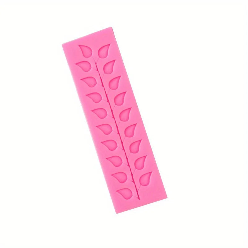 1pc Premium Silicone Lace Leaf Mold for Fondant & Chocolate - Versatile Cake Decorating Tool, , Heat Resistant