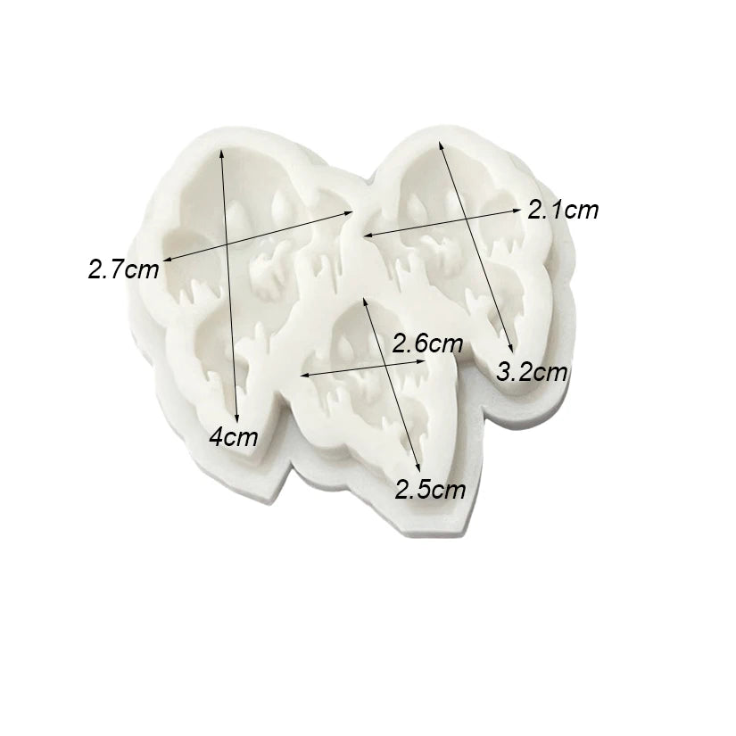 Ghost Halloween Silicone Sugarcraft Mold Resin Tools Cupcake Baking Mould Fondant Cake Decorating Tools