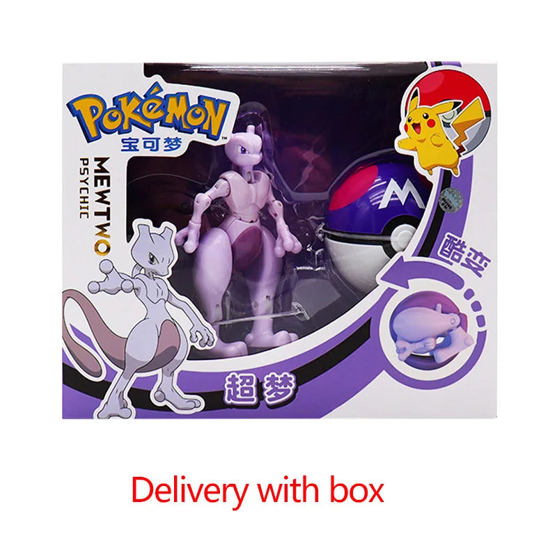 Pokemon Figures Toys Pocket Monsters Ball Model Pikachu Gengar Pokeball Dragonite Snorlax Pokeball poke Action Figures Toy gift