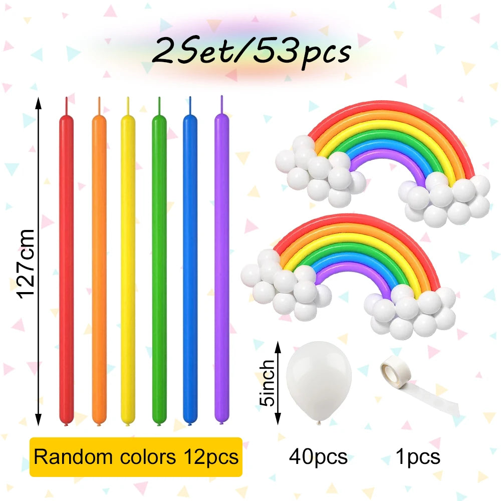 Colorful Rainbow Matte Balloons Garland Arch Kit DIY Latex Happy Birthday Party Balloons Supplies Girl Wedding Decoration Golobs
