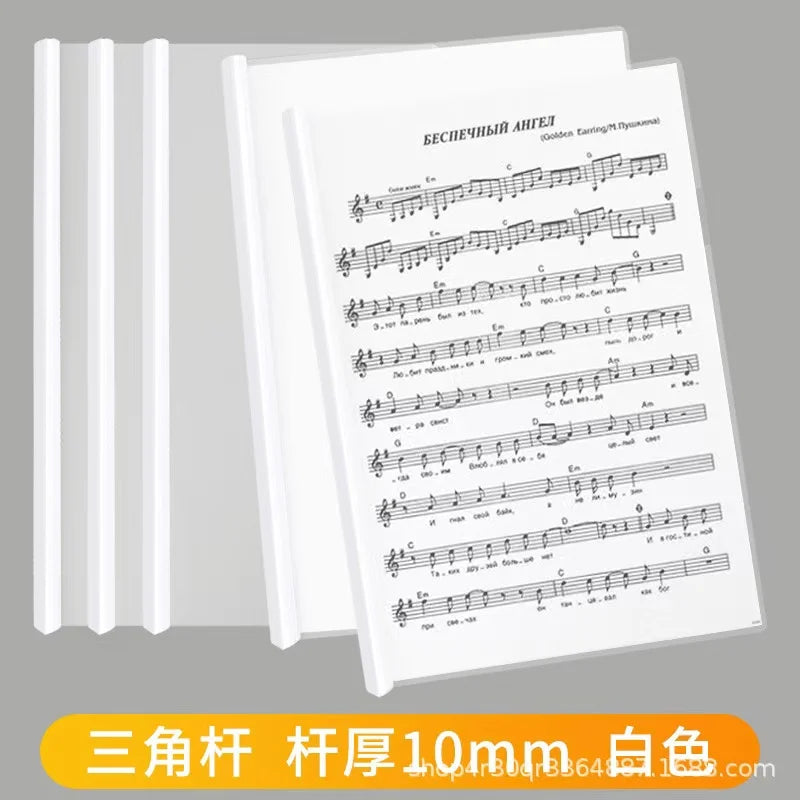10pcs /A4 File Folder With Draw Rod