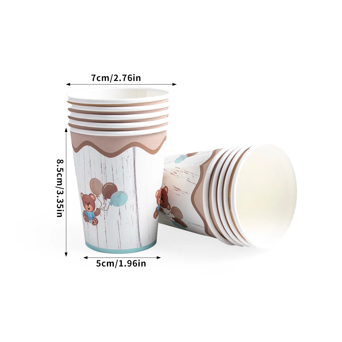 Cute Bear Disposable Party Tableware Supplies