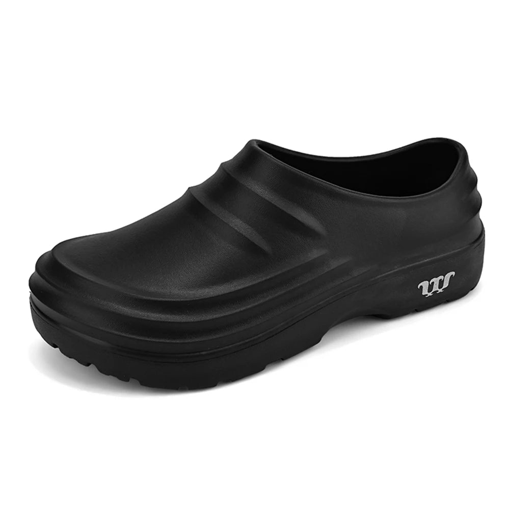 Chef Shoes Thickened Work Loafers Slip Resistant Warm Lined Nurse Shoes Waterproof Unisex Garden Shoes Lightweight for Men Women