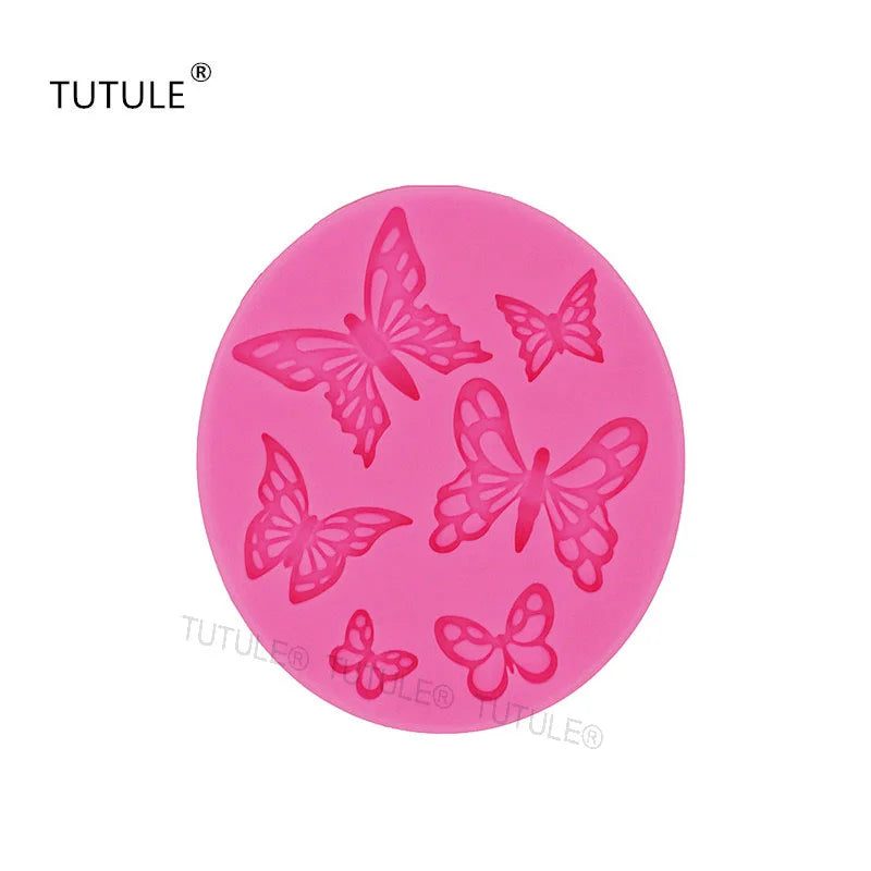 GJ-374 Butterfly Silicone Molds Flip Cake Molds Baking Tools Cake Decoration Chocolate Molds DIY Drip Molds