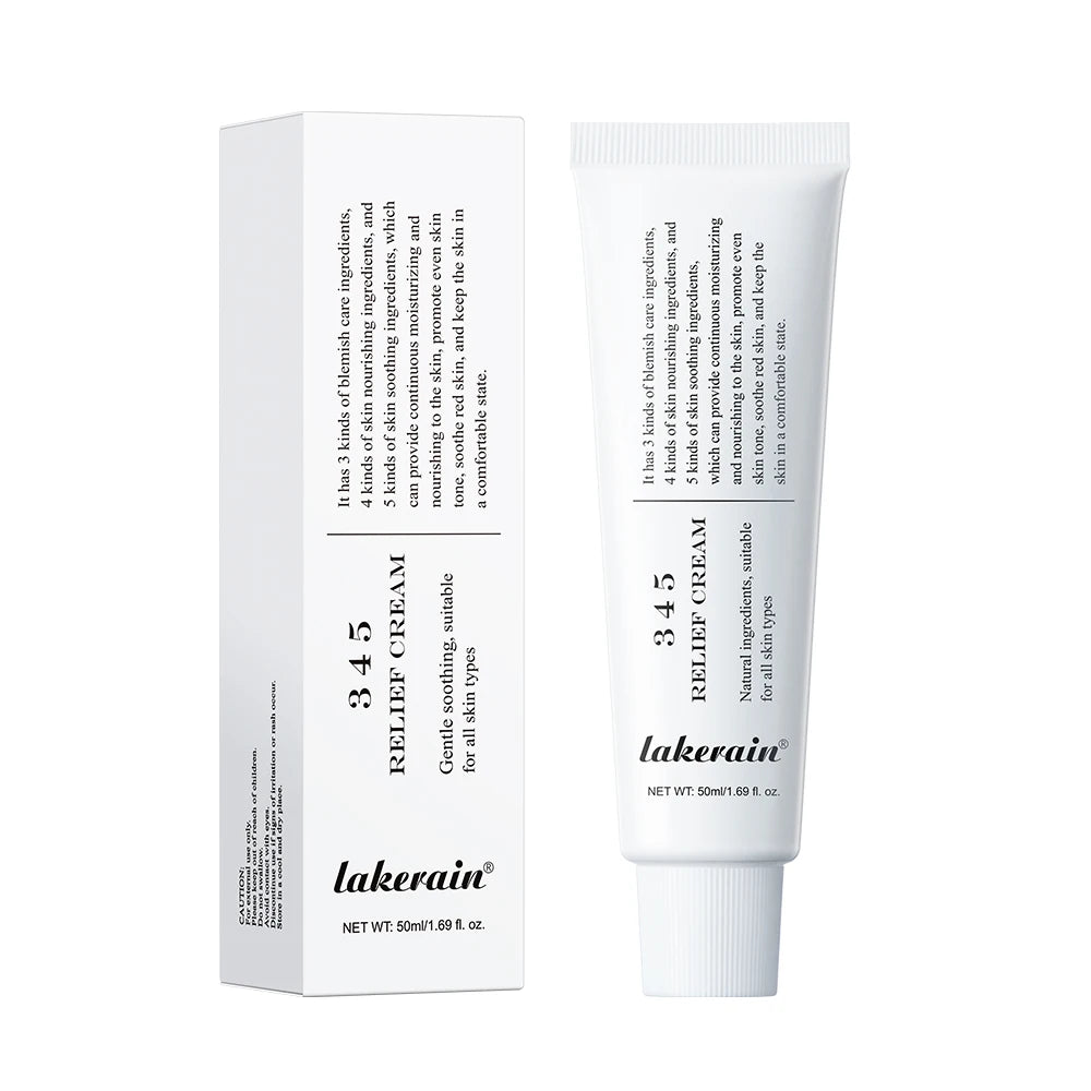 345 Relief Cream Comprehensive solution to skin problems Anti-sugar and antioxidant Brightening skin Improving acne marks