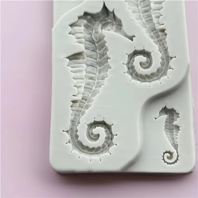 Easy-Craft Seahorse Silicone Mold - Detailed, Durable for Resin, Clay & More | Ideal for Creative Projects, Gifts & Education