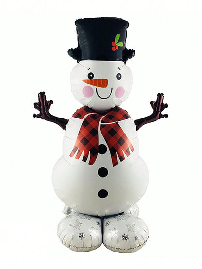 1PC Large Standing Balloon Santa Claus Snowman Xmas Tree Balloon Party Home Decorations Navidad 2024 New Year Best Gifts