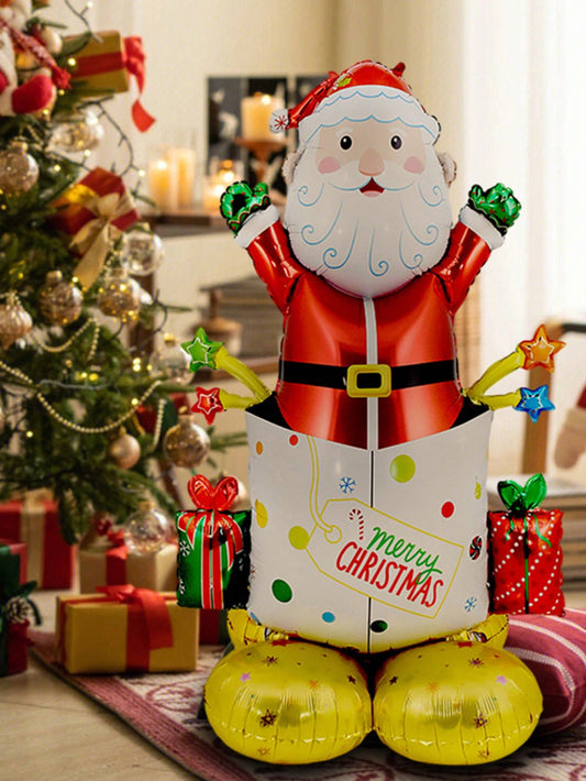 1PC Large Standing Balloon Santa Claus Snowman Xmas Tree Balloon Party Home Decorations Navidad 2024 New Year Best Gifts