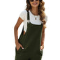 Women's Sleeveless Cotton-Linen Jumpsuit | Comfy Palazzo Style with Pockets | Easy-Care Casual Wear for Spring to Fall
