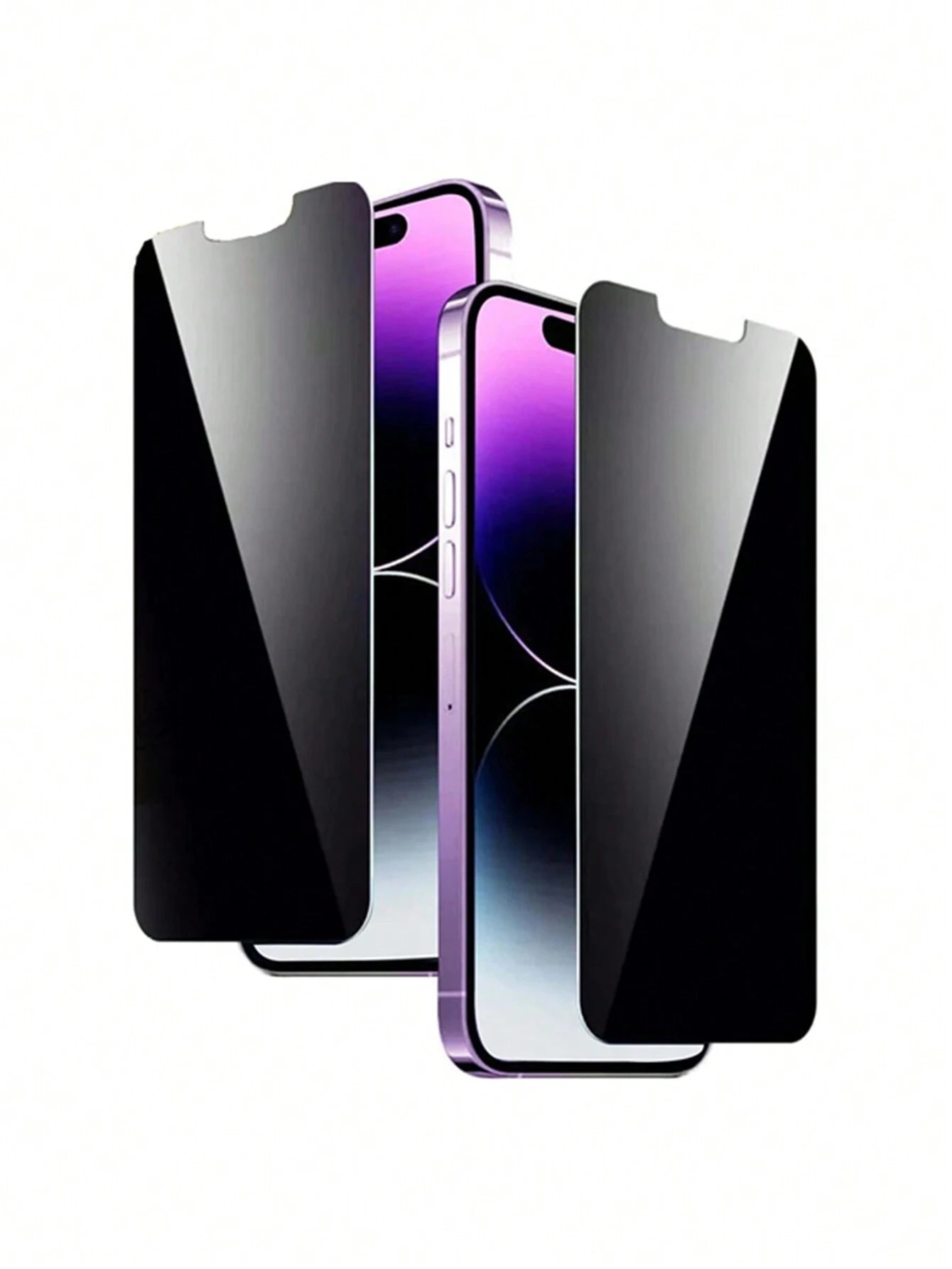 2Pcs Privacy Screen Protector Compatible with Iphone 16 15 14 13 11 12 Pro Max Mini 7 8 plus Anti-Spy Protective Glass Compatible with Iphone 16 15 X XR XS MAX