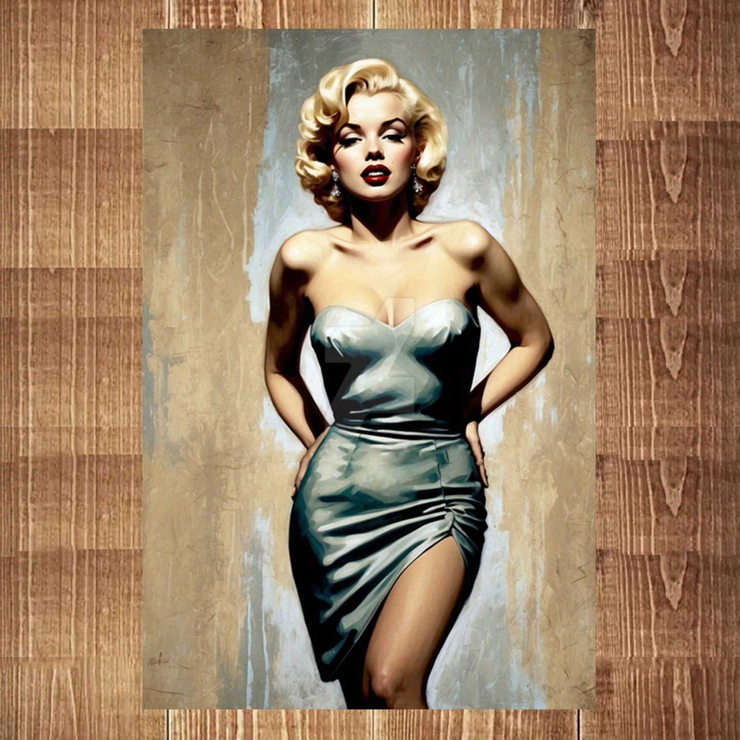 1pc Unframed Canvas Poster - Elegant Iconic Female Figure in Retro Style, High-Definition Wall Art, Waterproof Print, 18x12 Inch, Ideal for Home, Office, Coffee Shop, Bar, or Gift, Office Decoration | Retro Wall Art | Waterpr