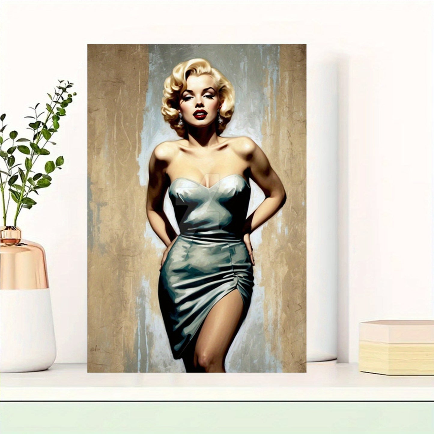 1pc Unframed Canvas Poster - Elegant Iconic Female Figure in Retro Style, High-Definition Wall Art, Waterproof Print, 18x12 Inch, Ideal for Home, Office, Coffee Shop, Bar, or Gift, Office Decoration | Retro Wall Art | Waterpr