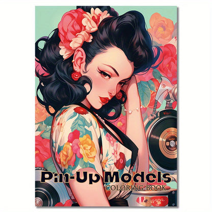 Deluxe Edition Coloring Book for Adults - 22 Thick Pages, Unique Cover Design, Stress-Relief Art & Craft Kit, Perfect Gift for Valentine's, Christmas, Halloween, New Year, Back to School, Birthdays & Parties
