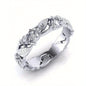 Vintage Elegant Gothic Style Flower Ring For Wedding Engagement Anniversary Party Band Jewelry Men's Women's Ring Valentine's Day Gift