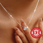925 Silver Heart-Shaped Pendant Necklace, Luxurious Women'S Collarbone Chain - Cute/ Bohemian Style, Suitable for Daily Wear Gatherings, Love, Simple, Necklace for Women High Quality, Simple Necklaces for Women, Long Necklace