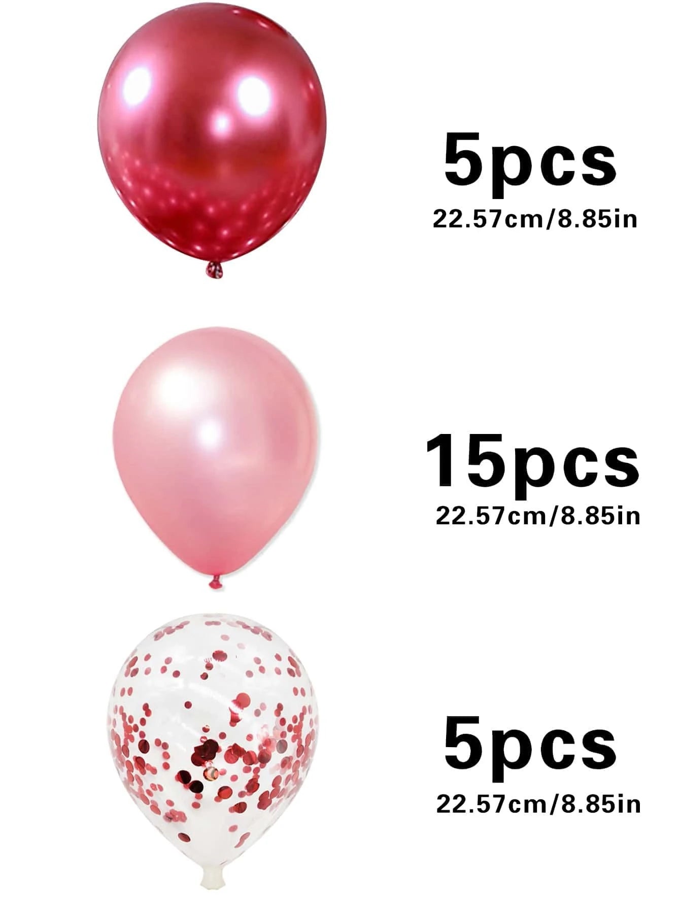 25Pcs Metallic Decorative Balloon, Party Decorative Balloon, for Scene Decor, Room Decor, Birthday Party Supplies, Theme Party Decoration