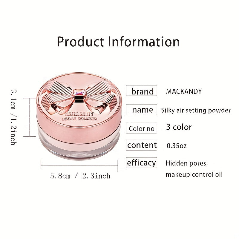 Silky Matte Setting Powder - Weightless, Blurring, Smooths, Minimizes Pores and Fine Lines