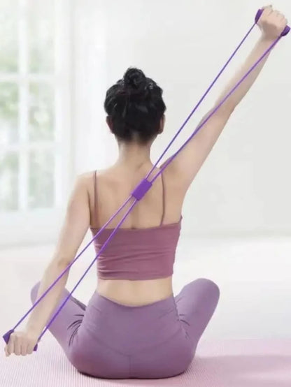 1Pc Thickened Latex Tube Unisex Sweat Absorbing Anti-Slip Sponge Yoga Fitness Shoulder Opener Leg Trainer Resistance Band