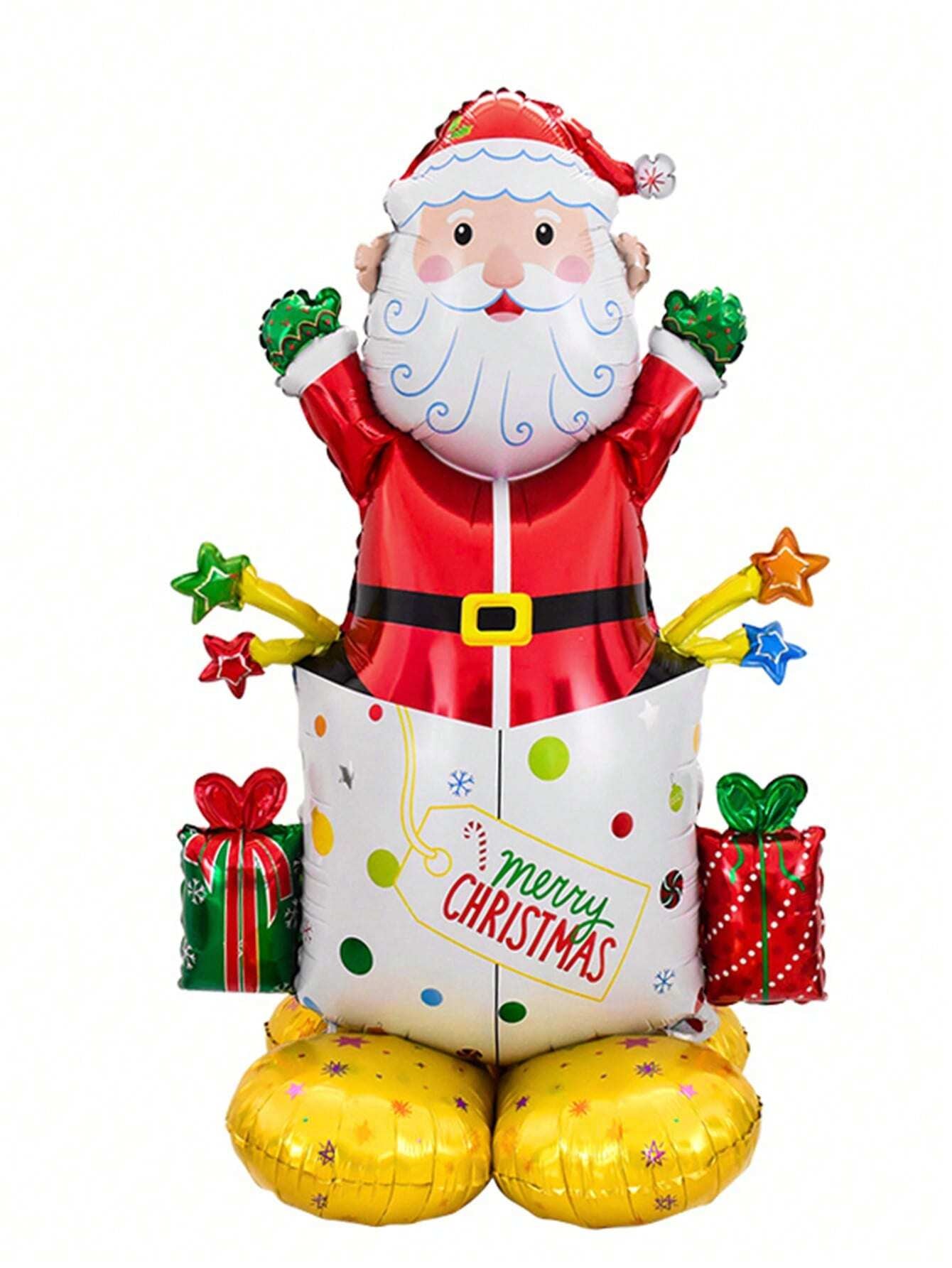 1PC Large Standing Balloon Santa Claus Snowman Xmas Tree Balloon Party Home Decorations Navidad 2024 New Year Best Gifts