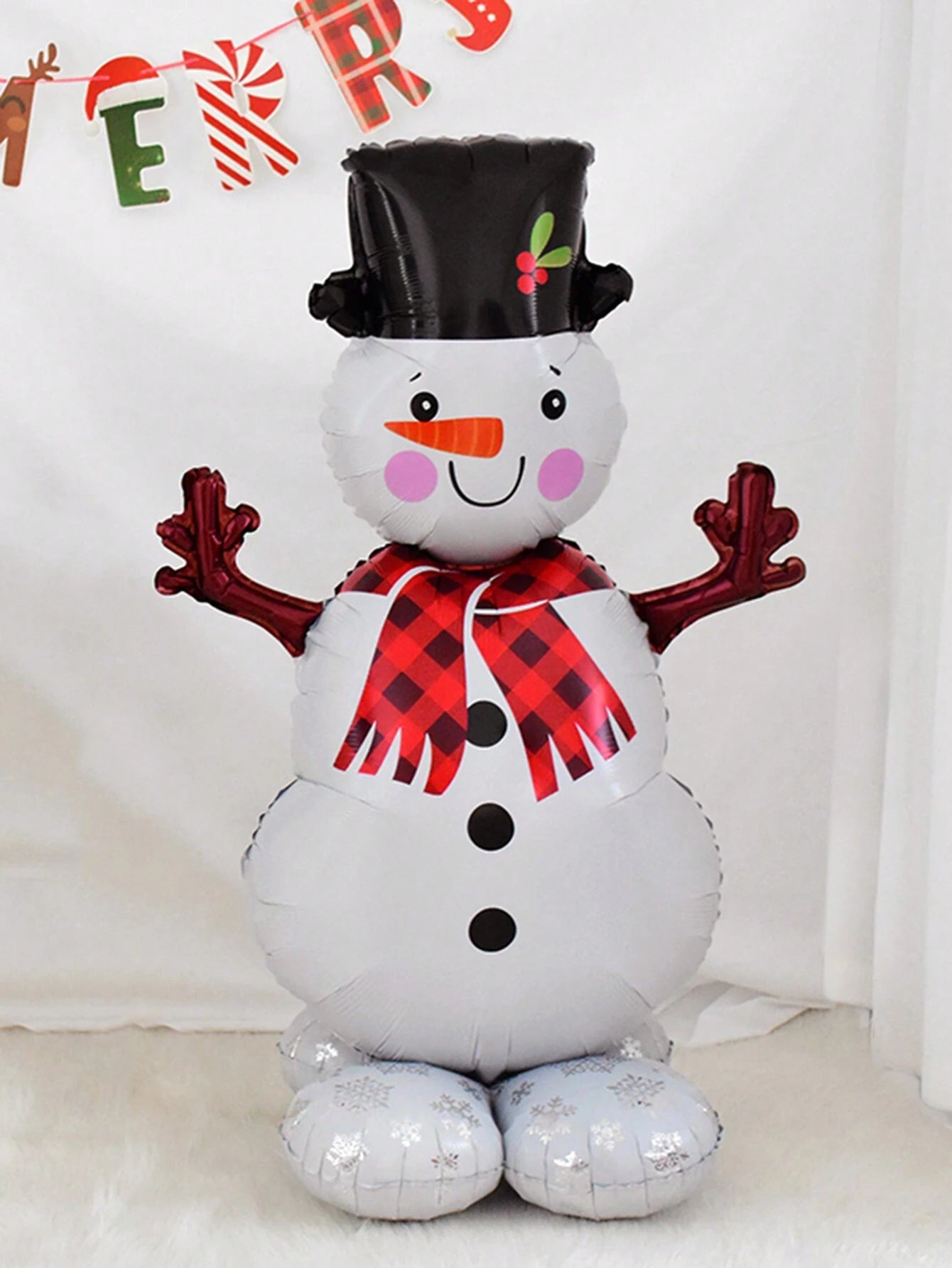 1PC Large Standing Balloon Santa Claus Snowman Xmas Tree Balloon Party Home Decorations Navidad 2024 New Year Best Gifts