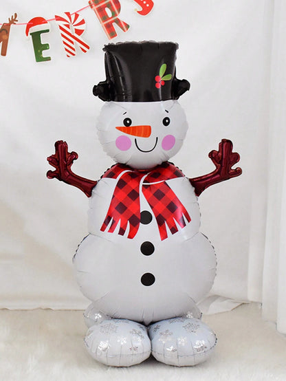 1PC Large Standing Balloon Santa Claus Snowman Xmas Tree Balloon Party Home Decorations Navidad 2024 New Year Best Gifts