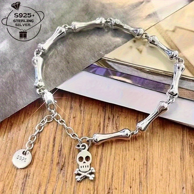 925 Sterling Silver Bamboo‑Style Bracelet – Daily & Special Occasion Accessory, Gift‑Ready Design