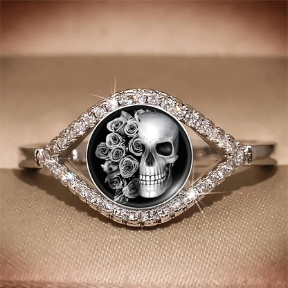The Sparkling Skull Rose Is a Stunning Piece of Jewelry That Symbolizes Both Life And Death, Making It a Perfect Gift And a Trendy Fashion Accessory